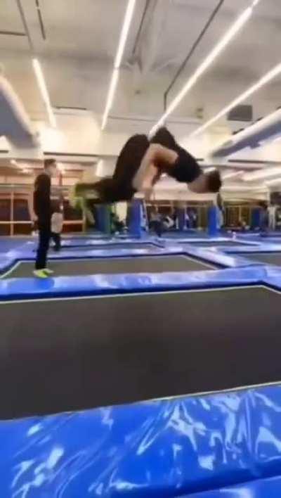 He actually tripped. What the hell