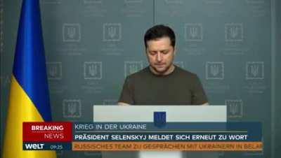 German translator breaks down in tears while translating President Zelenskyy's speech