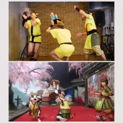 【MHRise】Yomogi made Fluffy Bunny Dango🍡 Live action⁉️🤣