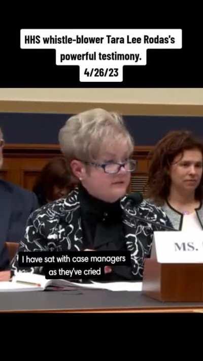HHS whistleblower testifies that US Government is the middleman in child trafficking operation