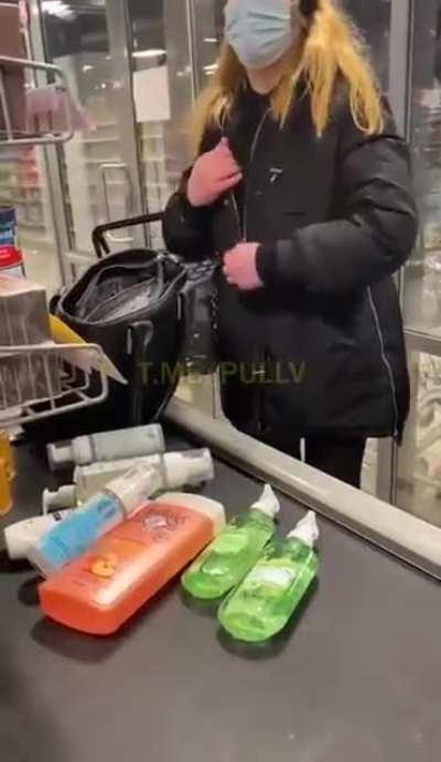 She has that Minecraft player inventory