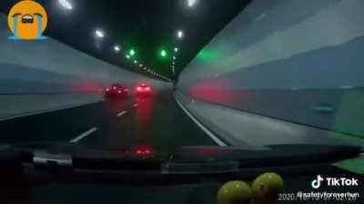 Idiots in a tunnel