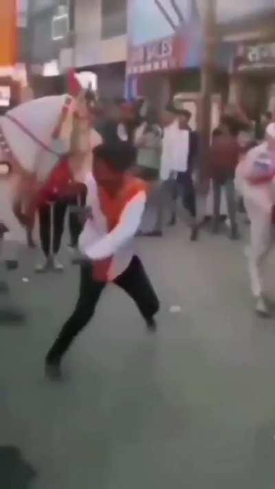 Acting like a jackass behind a jackass