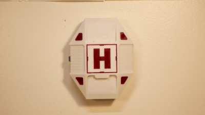 I made a Halo health pack first aid kit! (Design/making video in the comments)