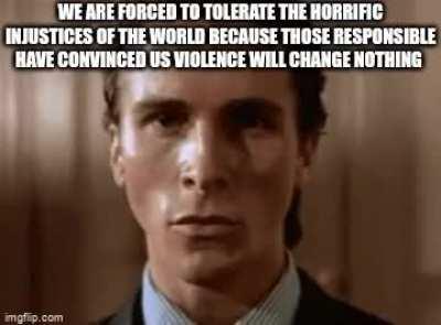 Violence isn't the answer