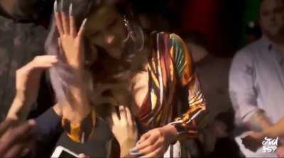 Cardi B Letting Fans Get A Hand Full Of Boob