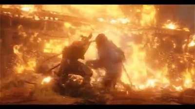 Sekiro vs Lone Shadow Longswordman (@SunhiLegend on Twitter)