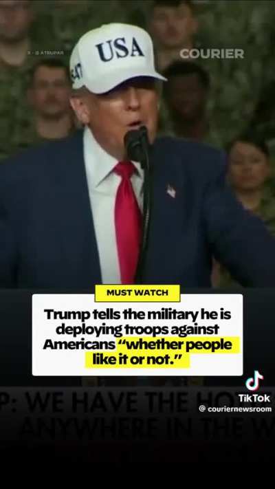Trump tells the military he is deploying troops against Americans 