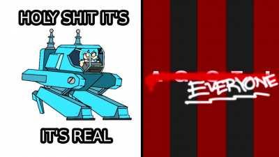 Tordbot and AGOTI, but every turn another character sings it