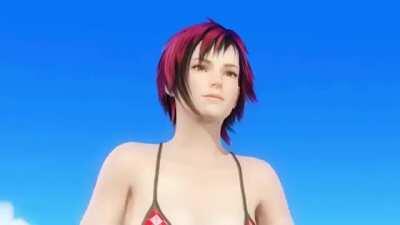 Mila barely contains herself - DOA5LR - Beach Paradise 6.20