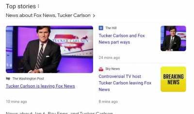 Tucker Carlson is leaving 