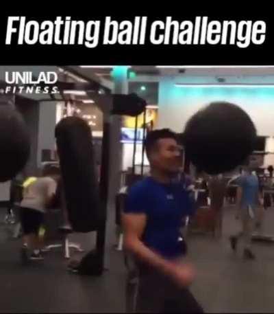 Making a 20kg ball float requires an impressive amount of force
