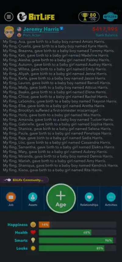 Idk, I guess I had too many one-night stands