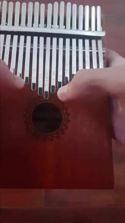 Haggstrom on my kalimba (but this time its tuned) planning to to minecraft - volume alpha next