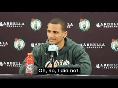 Well I'm a Celtics fan again. This man understand what's important.