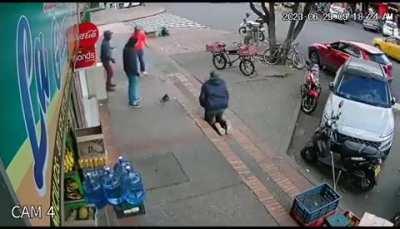 Got confused with a thief after falling 