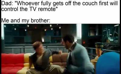 As a kid, the right to TV remote ownership is no joke