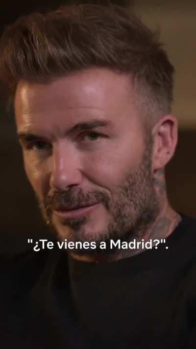 Beckham on Zizou's influence on him to join Madrid