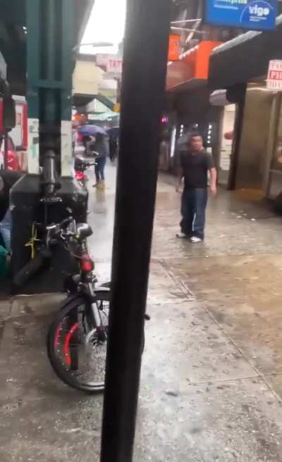 Customer helps defend owner from being jumped