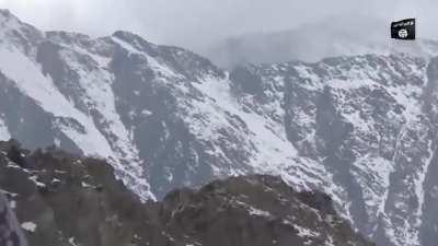 ISIS-K fighting in northern Afghanistan. The clip is taken from a video released last year in which they threaten both Russia and the Taliban
