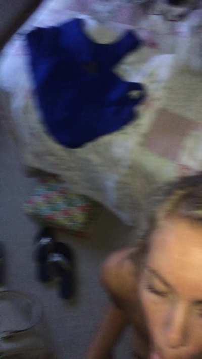 She finally gets the pearl necklace she's always wanted