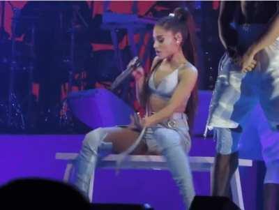 Jesus, no wonder the guy behind her is standing like that.