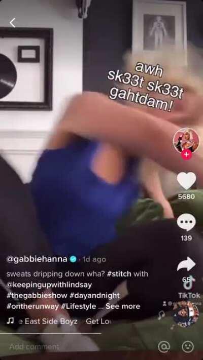 Gabbie pretends to touch herself, jerk someone off, and twerks her juicy ass😍 My favorite vid of her! (1d ago from TikTok)