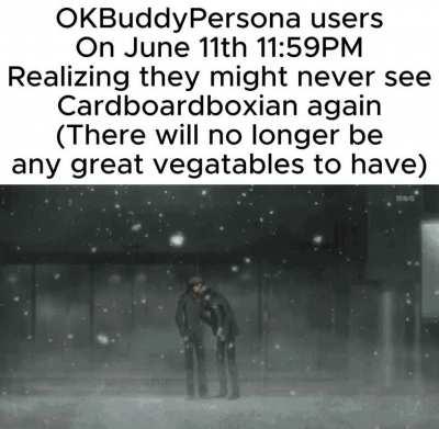 It's a very sad moment, I never got to max out his social link in time, damn calendar system