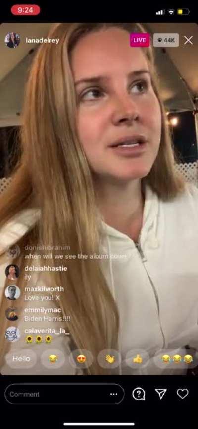 Lana makes announcements on COTCC, vinyls, collaborations and more from an Instagram Live earlier today!