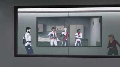 Chad Ironwood shoots that old guy. Meme template (no sound)