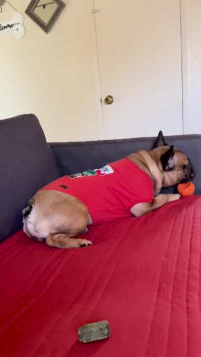 She’s feeling a lot better back to playing with her toys