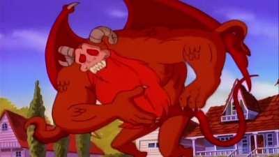Garfield if he was a demon