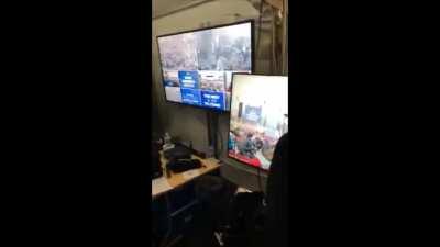 Trump chilling and listening to 'Gloria' before Capitol bumrush