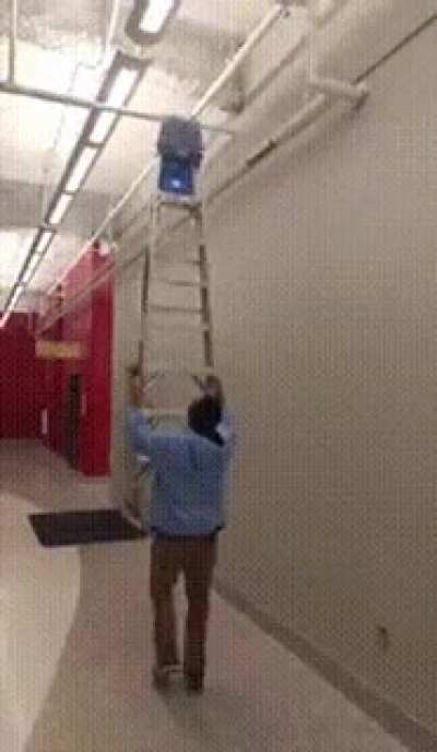 To use a ladder