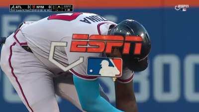 [Highlight] [Highlight] Marcell Ozuna's bases clearing double gives the Braves a 3-0 lead in the first.