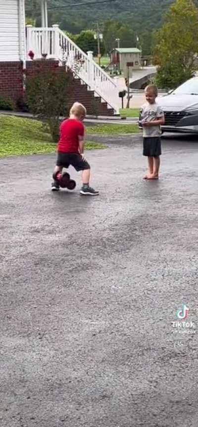 What is with boys testing things with their junk??