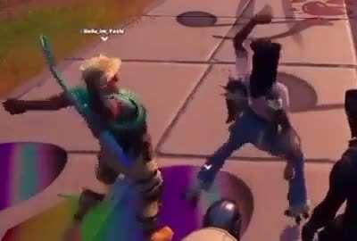 This guy re-created Stuck emote with his emotes. All credit goes to @FitzyLeakz twitter.