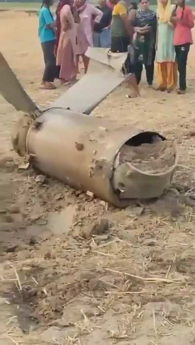 Pakistan's Fatah Missiles landed in a village in Sirsa , Haryana after being intercepted by Barak Missiles