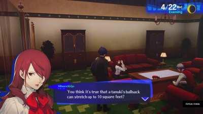 guys did anyone get this unique dialogue from mitsuru???