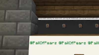 horizontally spinning rat using map art animation