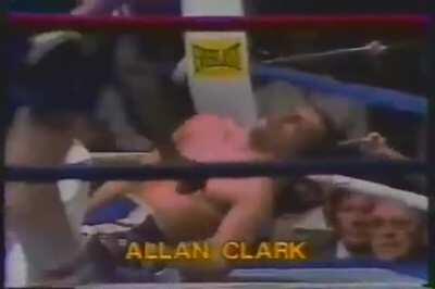 Dick Eklund vs. Allan Clark (Ref forgets he was working)