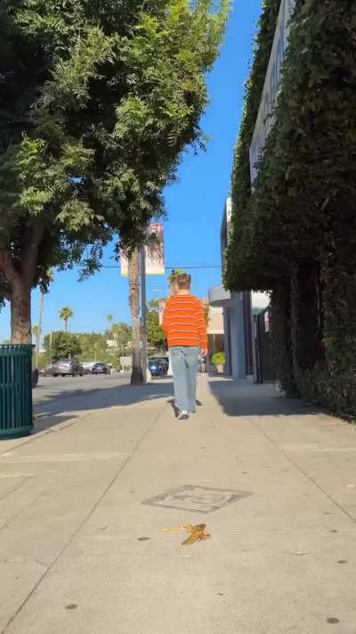 Stepped on a banana peel