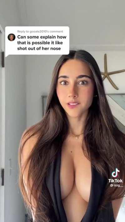 shot out of her nose