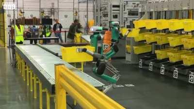 Amazon has started testing Digit humanoid robots in their warehouses, automating routine tasks