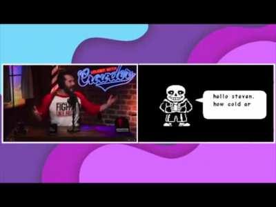 Steven gets a sudden surprise guest.