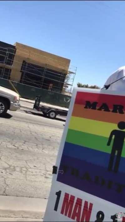 Gay guy and white lesbian