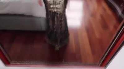 Azzy trying on Prom Dresses