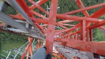 Beam walk, 250 meters over ground.