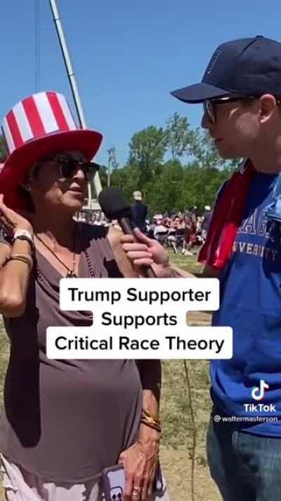 Trump Supporter Supports Critical Race Theory