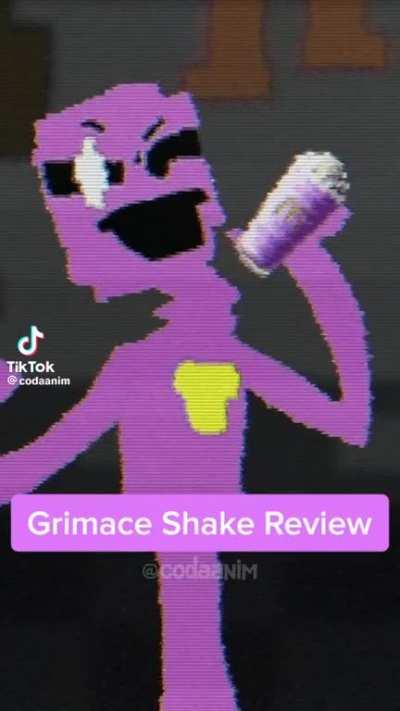 William trying the new grimace shake for som reason
